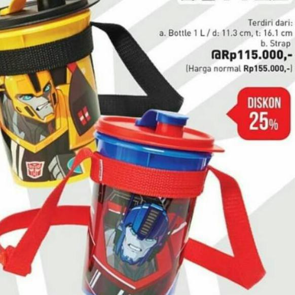 Ready stok HNH TRANSFORMER BOTTLE_1L _ BUMBLEBEE Spesial order.