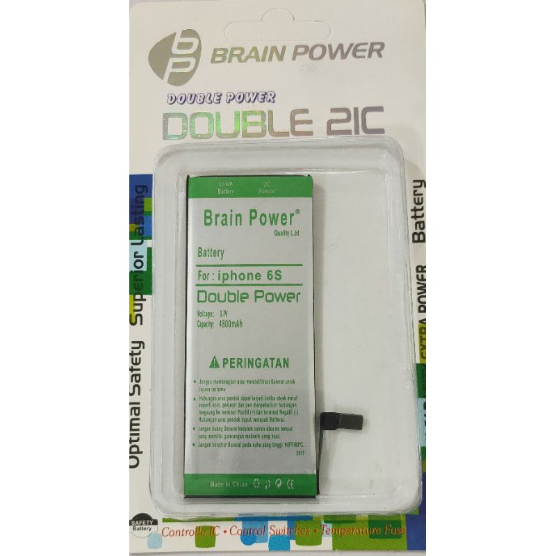 Battery batre iP 6S Brain power