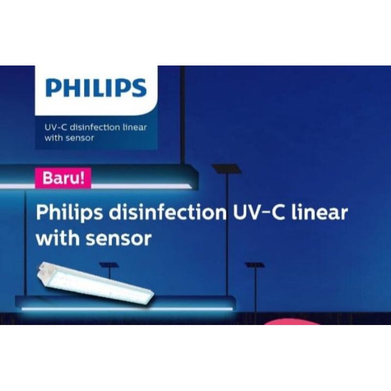 PHILIPS Kap SET SENSOR KOMPLIT TMS160C 36W DISINFECTION UV-C TUV R LAMPU TL KUMAN DISINFEKTAN STERIL