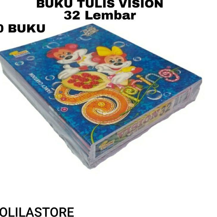 

[DiH㊍] BUKU TULIS VISION ISI 32 LEMBAR isi 10pcs /Koleksi kekinian