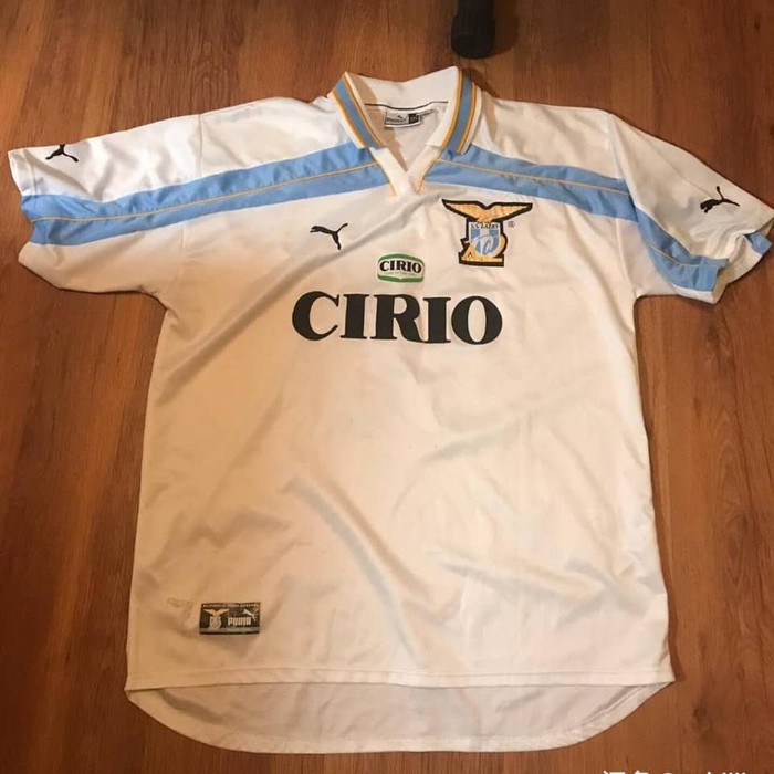 Jersey Baju Bola Lazio Retro Centenary 1999 2000 Grade Ori Top Quality