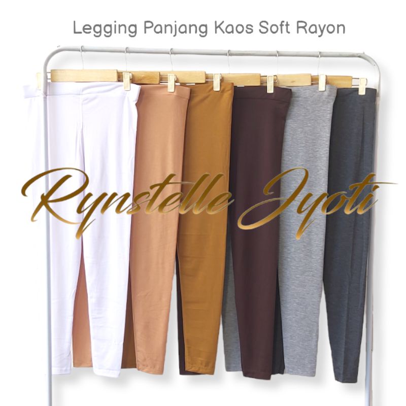 Legging Kaos JUMBO Soft Rayon Rynstelle / celana legging wanita