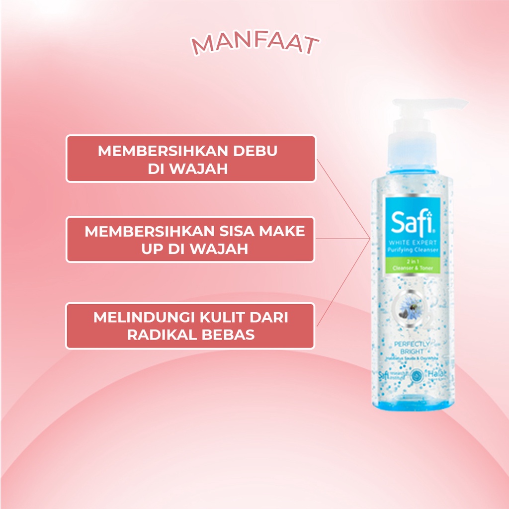 Skinhouseid Safi Cleanser &amp; Toner 2IN1 Face Wash BPOM Sabun Pembersih Wajah Dari Debu Dan Kotoran