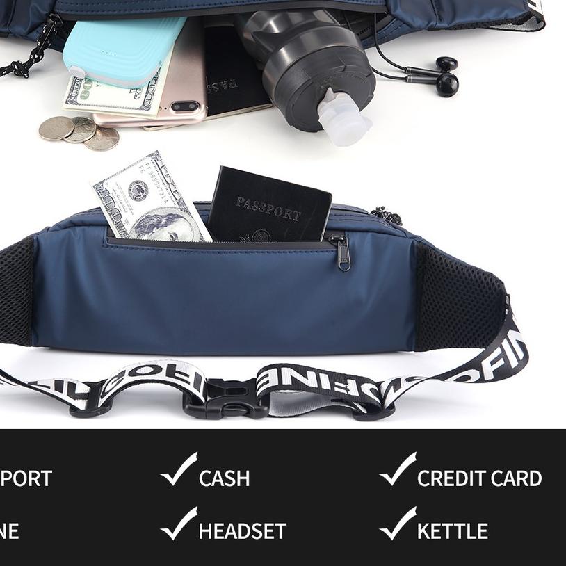 ✧ YIPINU YQM-D Tas Selempang Pria Wanita Waistbag Waterproof WATCHKITE WKOS ➭
