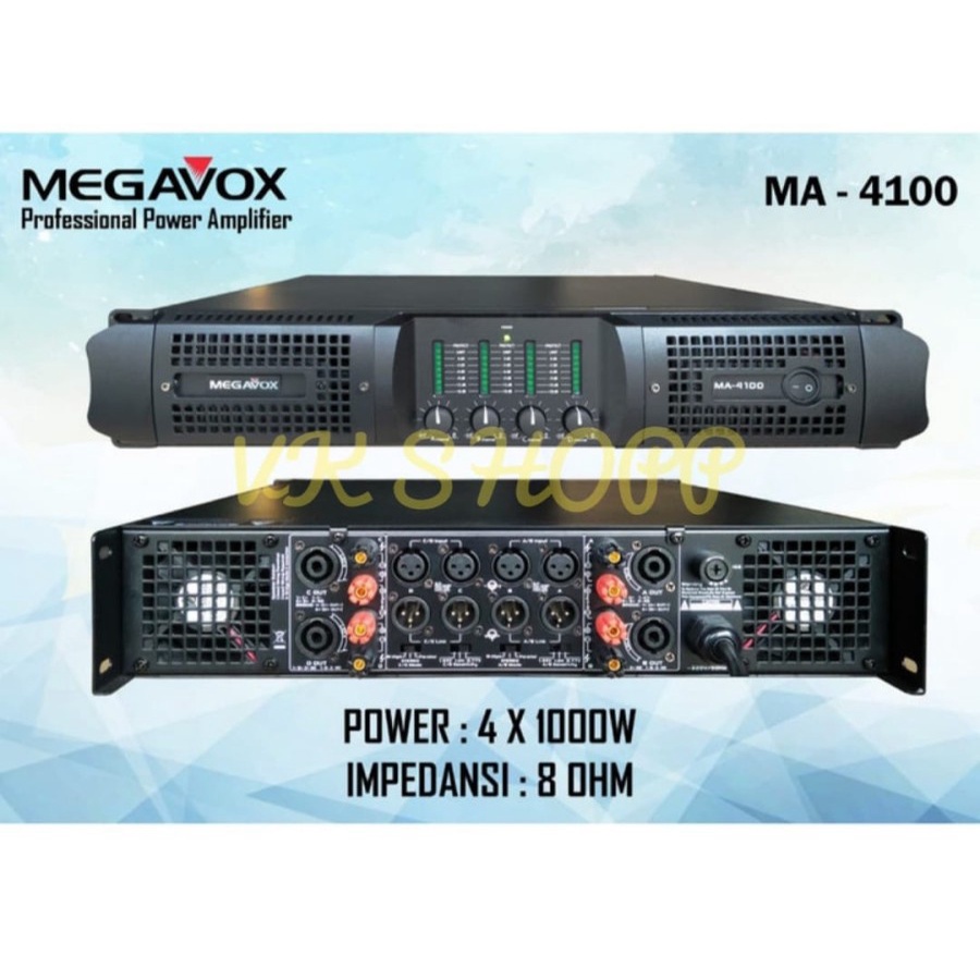 POWER AMPLIFIER MEGAVOX MA4100 MEGAVOX MA 4100 ORIGINAL