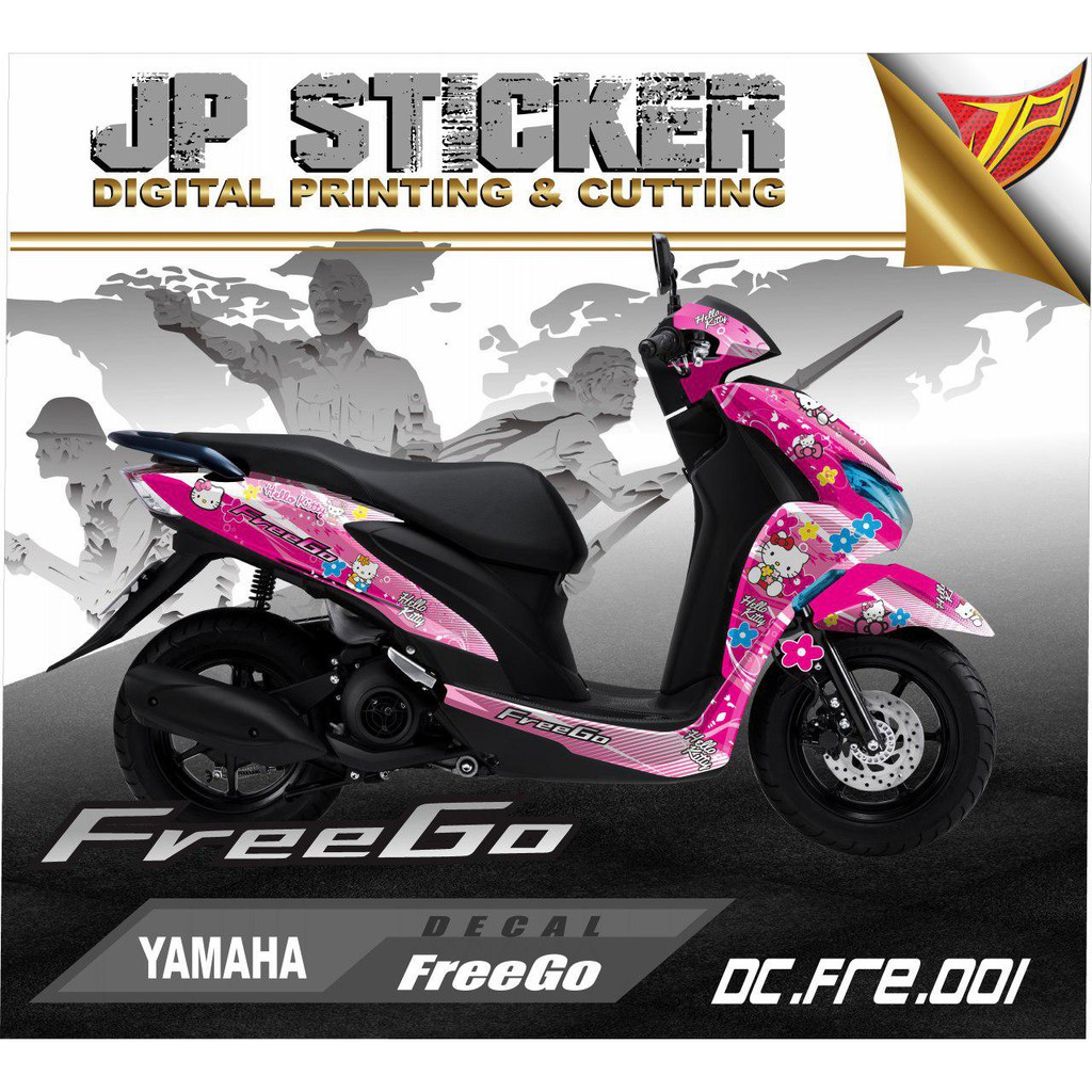 Decal Sticker  Stiker Dekal full body FREEGO  desain 001 