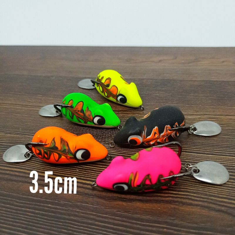 soft frog 3,5cm tikus/softfrog unik/sf/casting gabus/umpan gabus