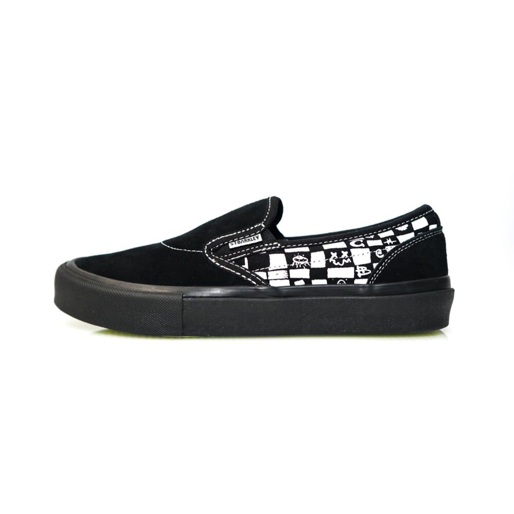 SAINT BARKLEY CULLEN SLIP-ON ALL BLACK CHECKERED//SUPER SUEDE ORIGINAL