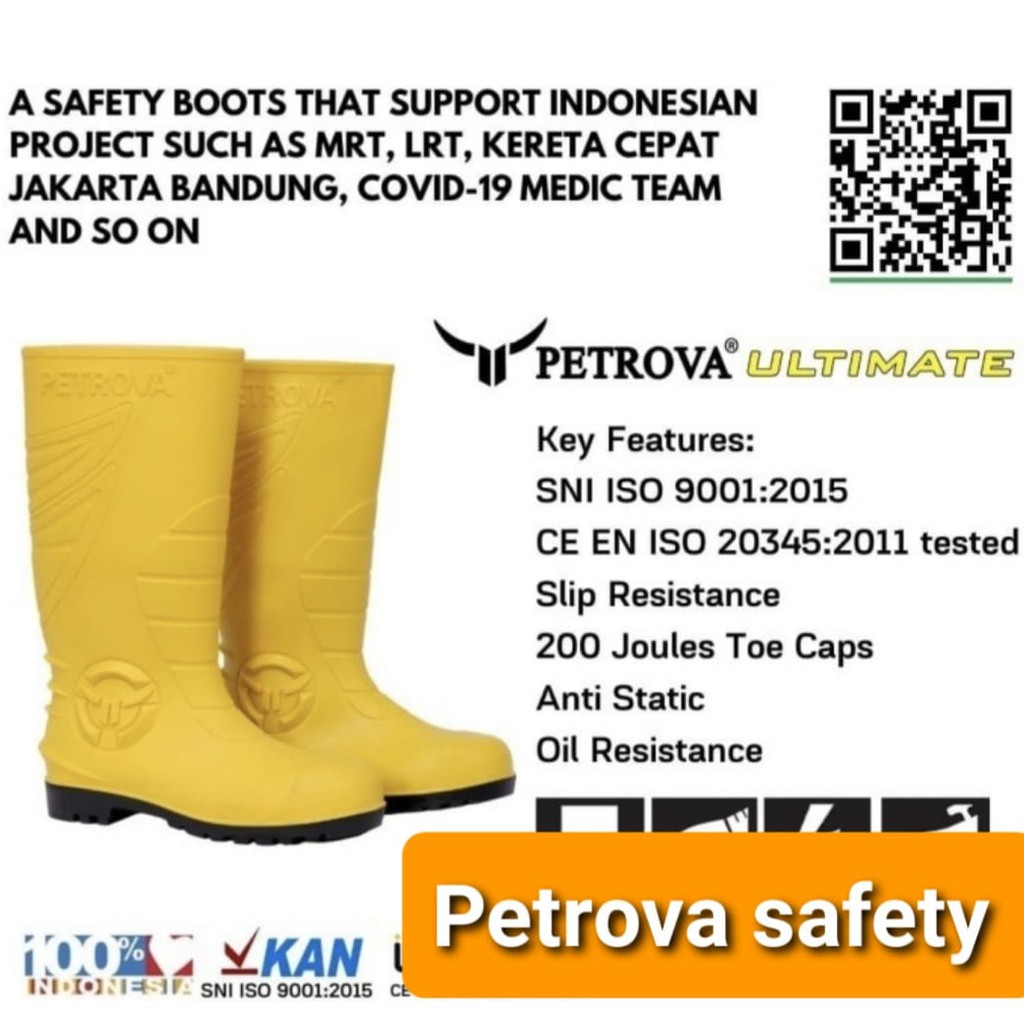 SEPATU BOOT PETROVA PRO KUNING