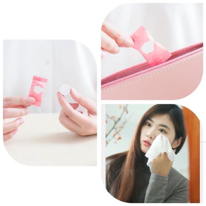 Tissue Handuk Mini / Tisu Candy / Candy Mask / Handuk Travel Penyerap Serba Guna / Tissue Travel