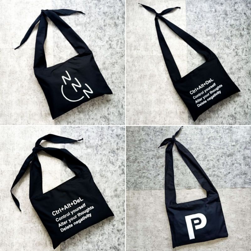 (Pakai Resleting) Adjustable Totebag Tsuno Bag Sablon Kpop Thai Series