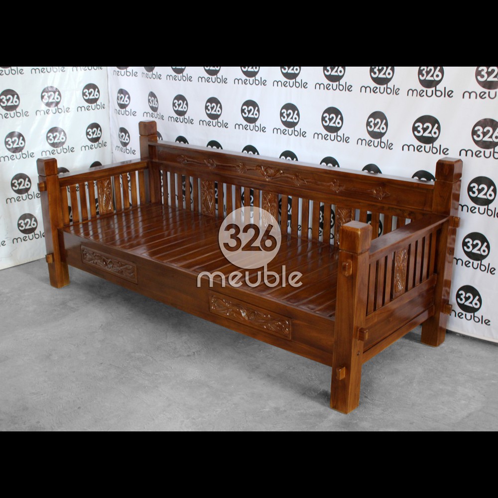 Bale-Bale Jati Minimalis Mebel Jepara - Bangku Jati Minimalis 200x100