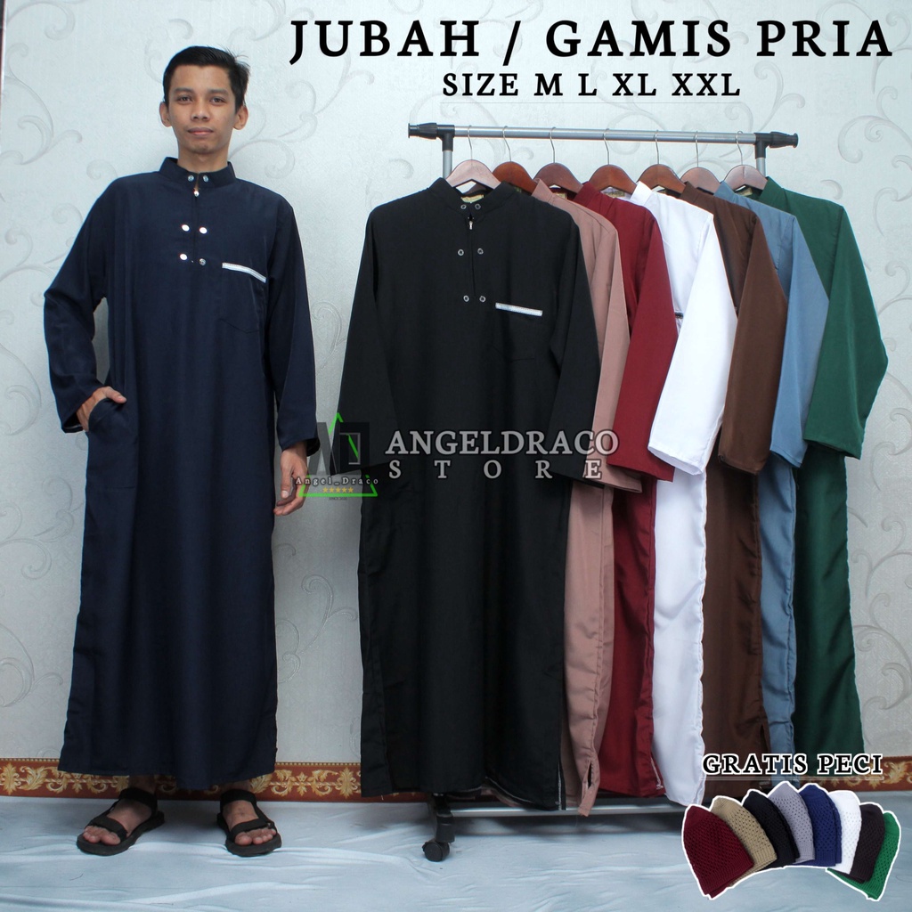 Jubah Gamis Koko Pria Laki Laki Dewasa Murah Premium