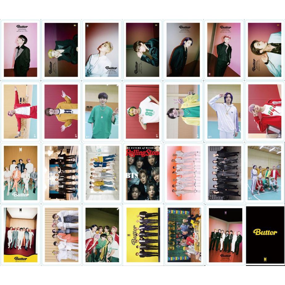 55pcs / Set Kartu Foto Album BTS Butter LOMO HD