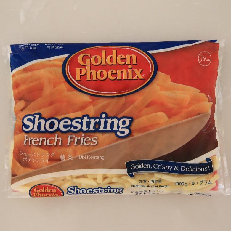 

Golden Phoenix French Fries Shoestring 1000gr | Kentang Goreng Golden Phoenix | Frozen Food