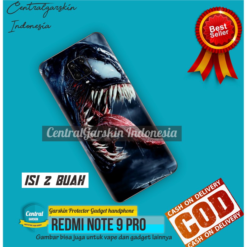 COD Garskin Xiaomi Redmi Note 9 Pro FULLBODY - isi 2 buah - venom