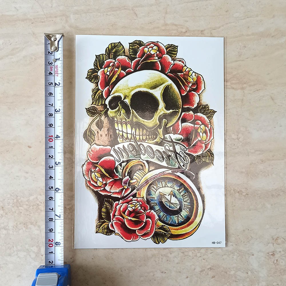 [ Part 4 ] Sticker tatoo termporary temporer ukuran sedang 21x15 cm waterproof tempel