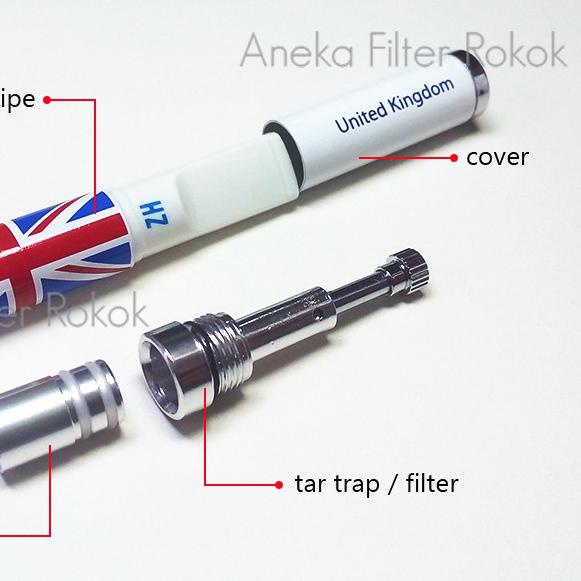 ➼ Pipa Filter Permanen | ZH15 Motif Bendera (mild+standard) ▼