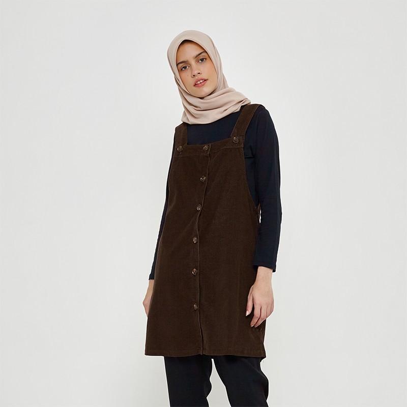 

MFMW "Majorie" Pinafore Coklat Wanita