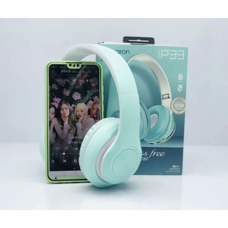 Inpods Macaron P33 Bluetooth Bando / Headset Bluetooth Bando Macaron P33 / Wireless Headphone Bando