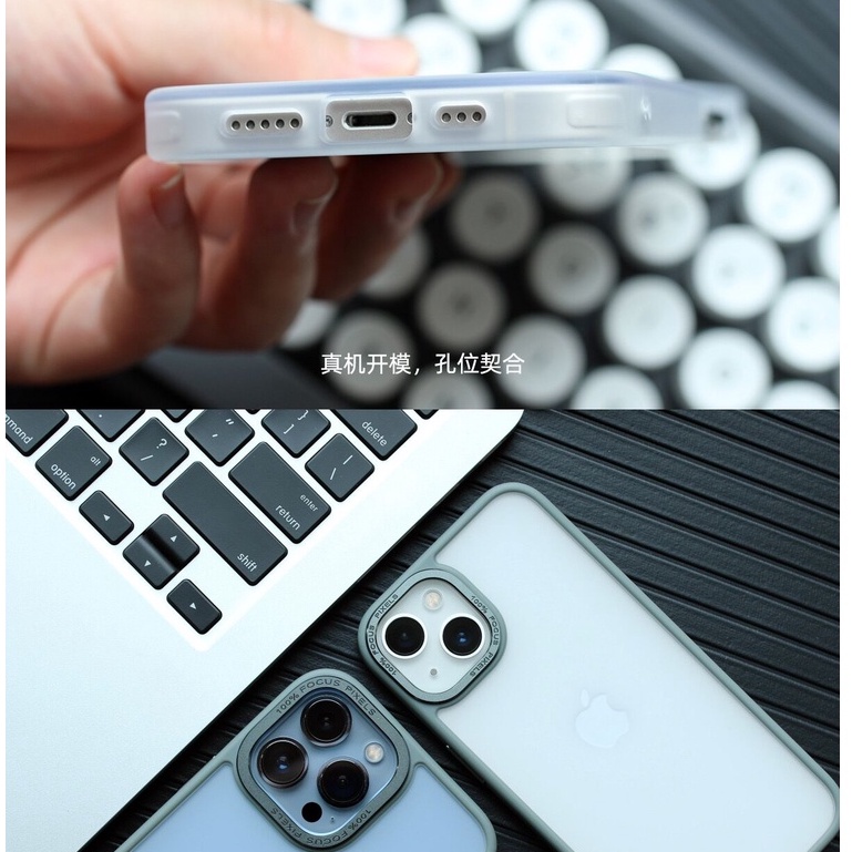 For iPhone High Quality Matte Aluminum Lens + Aluminum Button 11 Pro Max 12 Pro Max 13 Pro Max Case