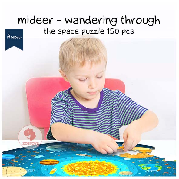 Zoetoys Mideer Wandering Through The Space Round Puzzle 150 Pcs | A Day In The Forest | Dive into the Sea | Bulat Cari Kado Natal