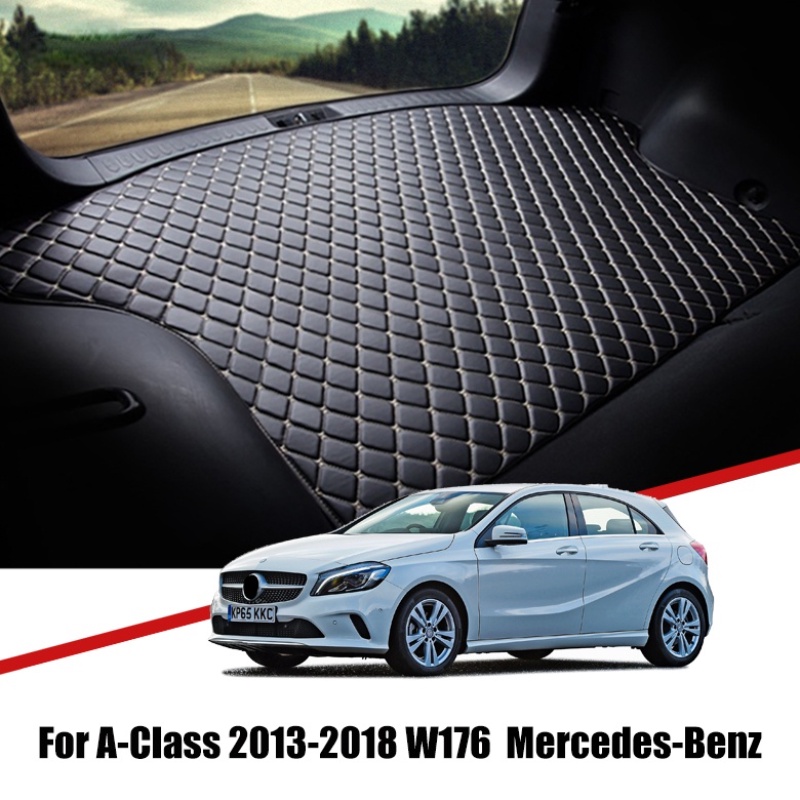 Pad Cover Bagasi Mobil Bahan Kulit Untuk Mercedes Benz A Class W176 2013 2014 2015 2016 2017 2018