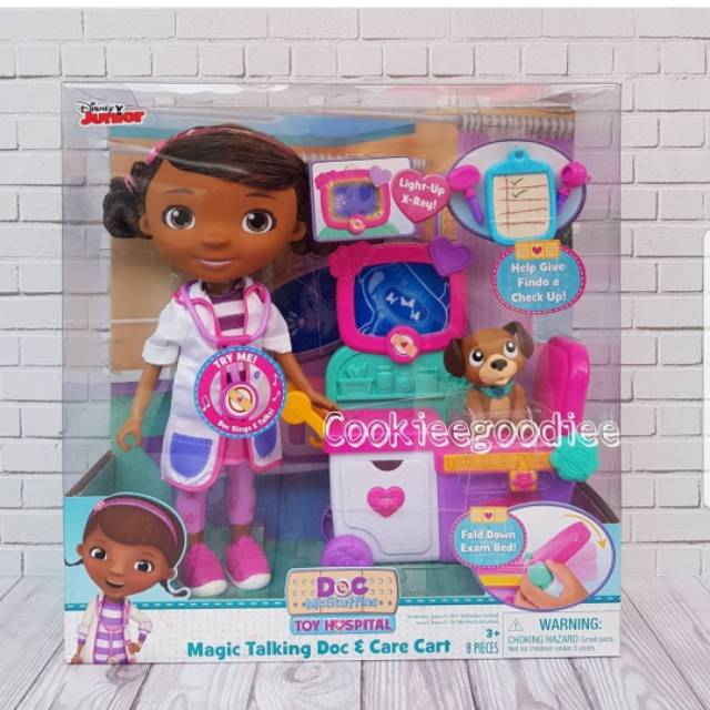 doc mcstuffins magic talking doc and care cart