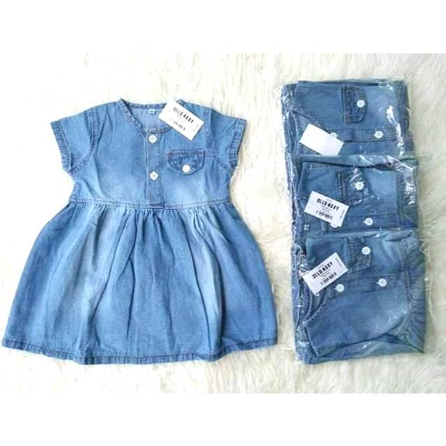 Dress jeans old navy / dress anak murah / dress jeans anak