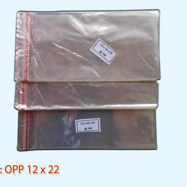 

Plastik OPP 12 x 22 Murah Isi 100 Lembar