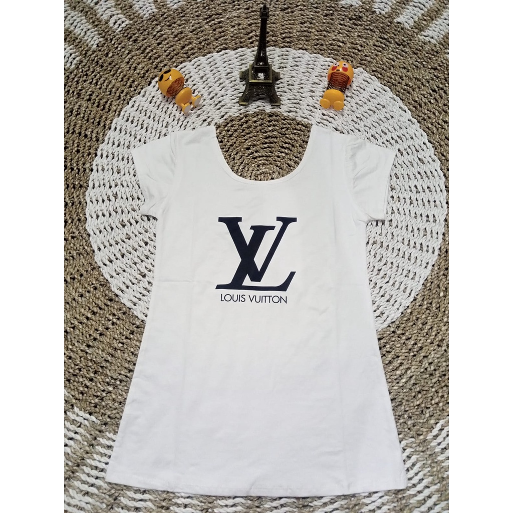 kaos wanita cewek import basic u neck v neck bodyfit stretch