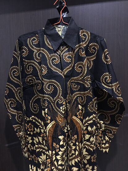 Batik Couple 2543 Blus Batwing Rok Lilit Kemeja Pria Wanita Modern Premium Sarimbit Katun