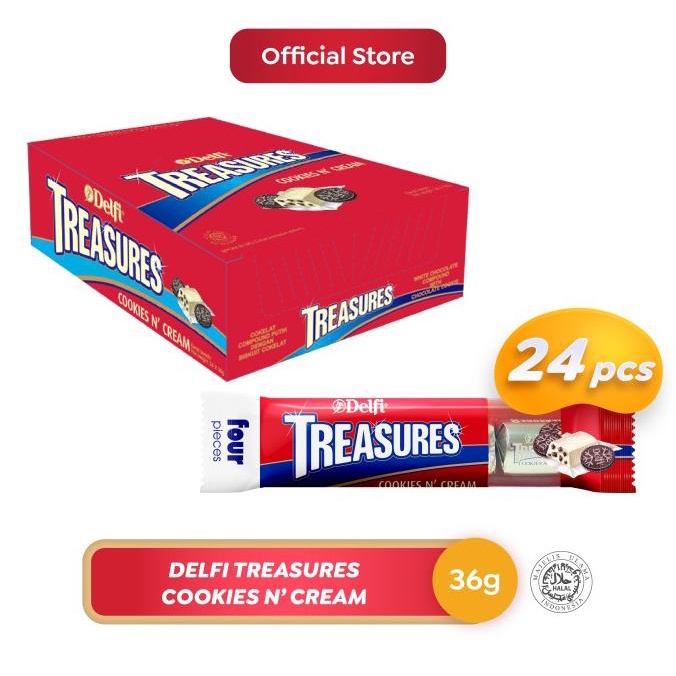 

Delfi Treasures Cookies Cream 36 g ( 24pcs / Box )