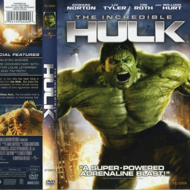 KASET VIDEO DVD FILM SUPER HERO HULK