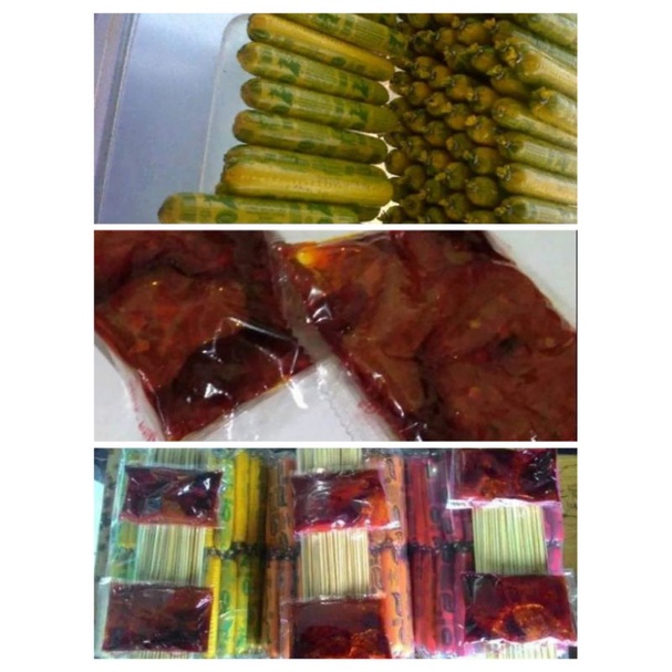 

Sosis otak-otak merk gaga free sambal+tusuk sate