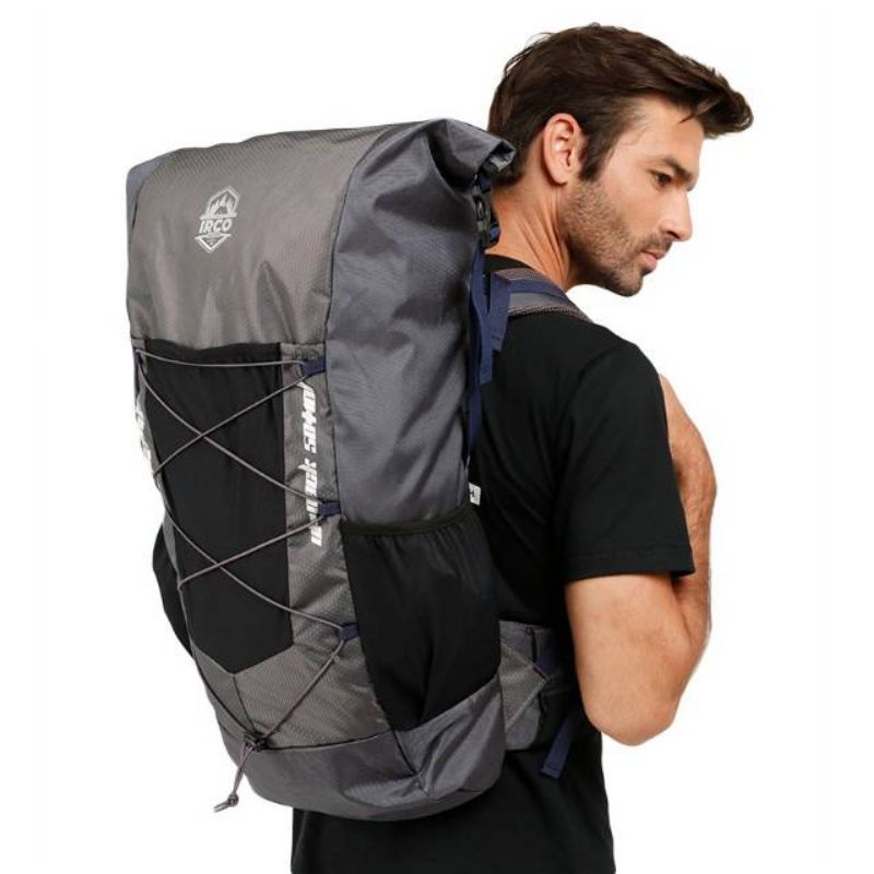 Carier ultralight tas gunung 50l+10l IRCO HITAM