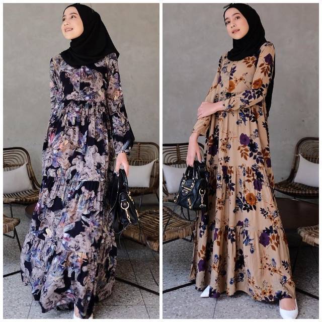 New Amara Dress Roar Flowers Rain Gonegani