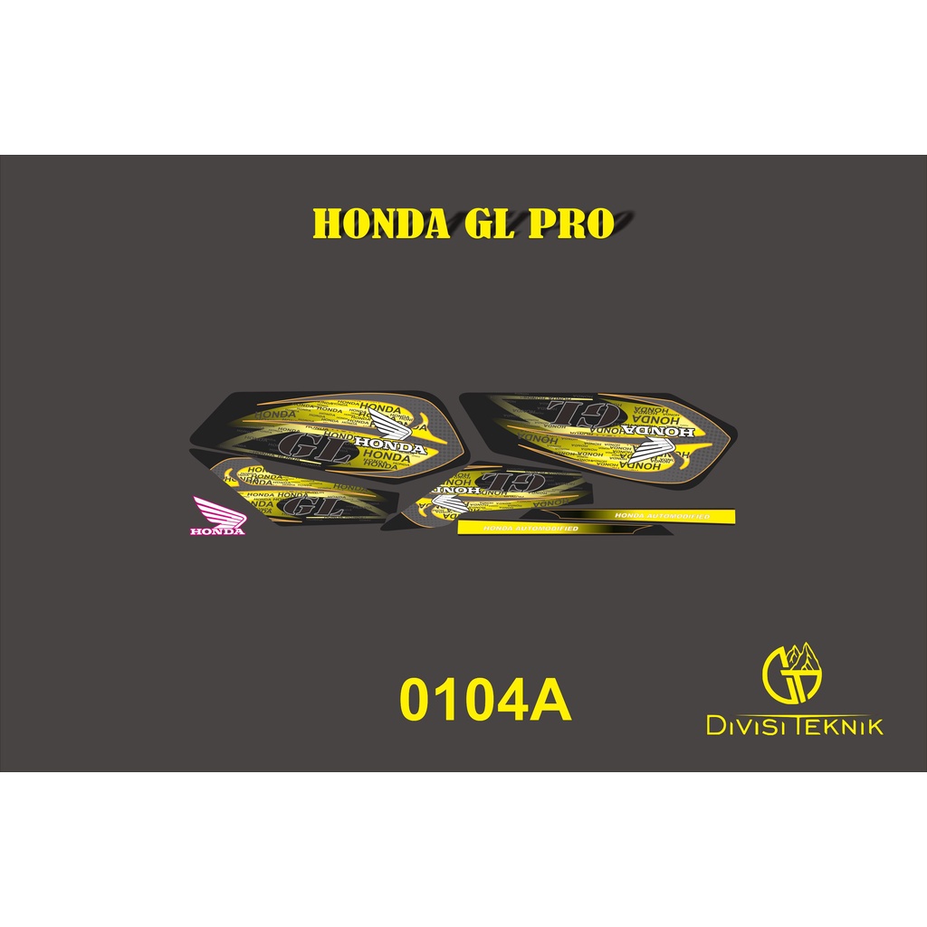 Striping  / Stiker / List Striping / Decal / Stiker Variasi honda gl pro