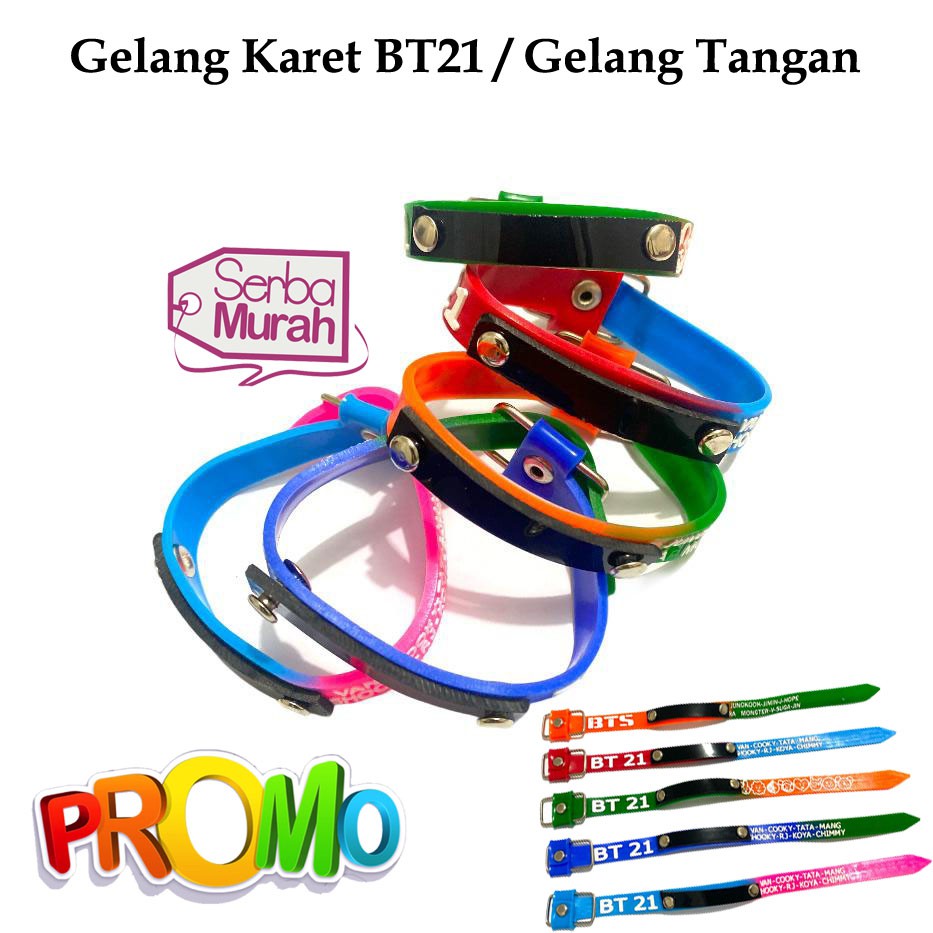 Gelang Tangan/ Gelang Karet / Gelang Tali Full Warna Termurah