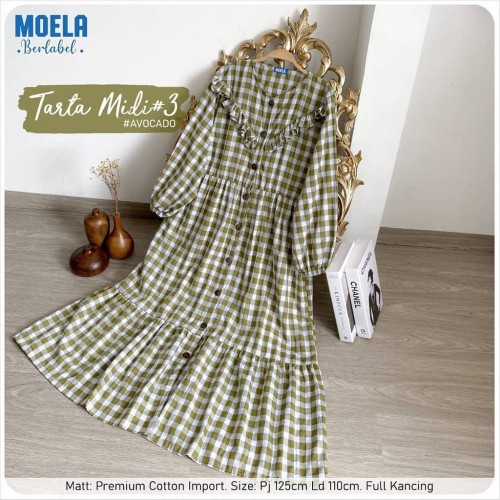 Tarta Midi/Pakaian Wanita/Dress/Midi/termurah