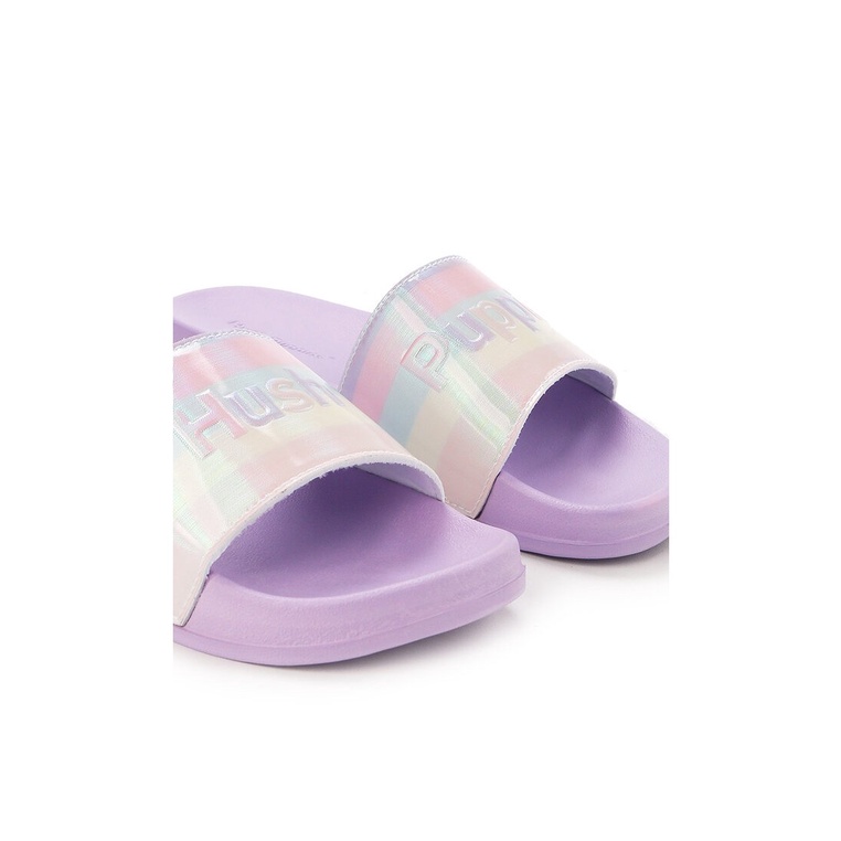 SANDAL SLIDE WANITA HUSH PUPPIES ORIGINAL CASUAL BRANDED PURPLE HW13