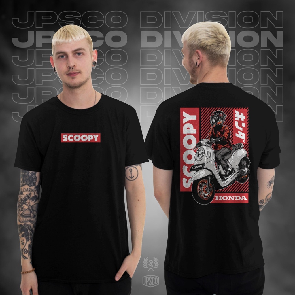 KAOS HONDA SCOOPY TRIPLE BAJU MOTOR SCOOPY ALL NEW