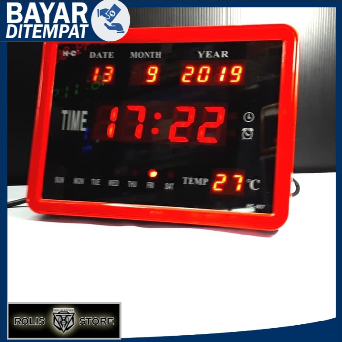 BISA COD MURAH Jam Digital Led Merah HC 007