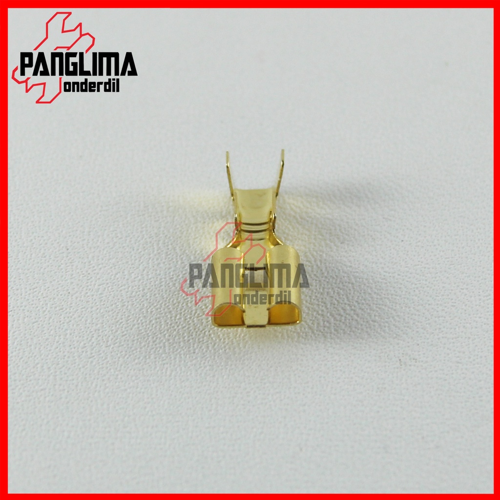 Skun Female 7 mm 7x19 Sekun-Terminal Kabel Connector-Conector-Konektor Gepeng-Pipih Bikang-Cewe-Perempuan Socket-Soket Besar