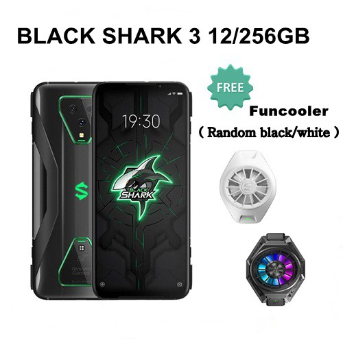 Black Shark 3 Smartphone [ 12GB/256GB ] Free Funcooler - Garansi Resmi