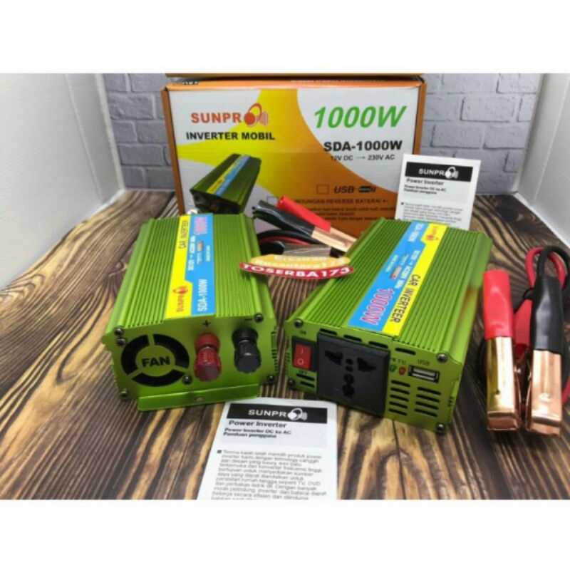 Cod Power Inventer Sunpro Mobil SDA 1000Watt Multifungsi