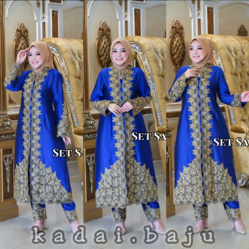 SET CELANA SARITA / KEBAYA MODERN / KEBAYA PESTA / BAJU PESTA MODERN / PJ