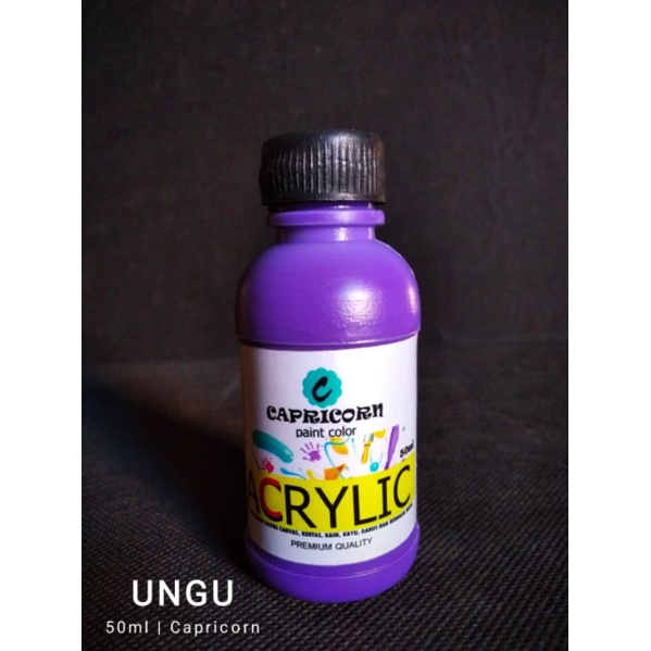 

Cat Acrylic/ Cat Textile/ Cat Akrilik/ Cat Lukis Capricorn/ Cat Satuan 50ml (UNGU)
