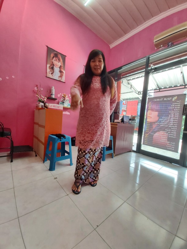 Nia Ramadhani Tunik Batik Couple Ld 100 Cm Aura Gown Murah Original