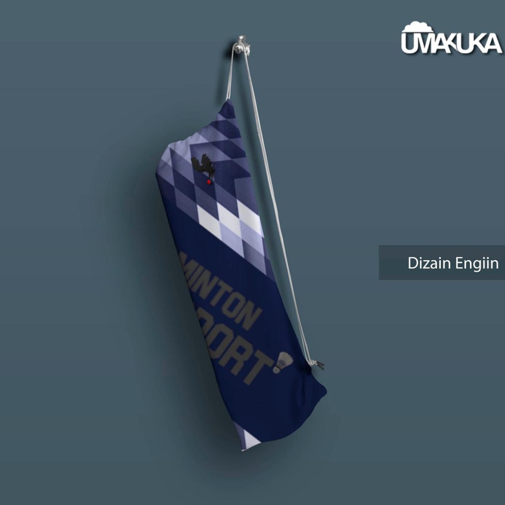 SARUNG RAKET UMAKUKA TAS RAKET BADMINTON PERLENGKAPAN BULUTANGKIS - SR DEZAIN ENGIIN